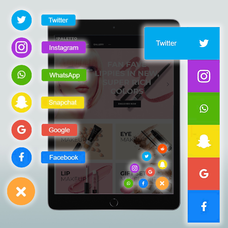 Smart Floating Sticky Buttons – Call Sharing Chat Widgets More – Buttonizer02