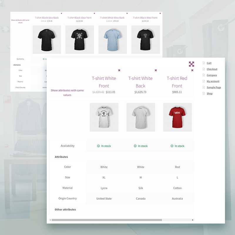WOOCOMMERCE COMPARE