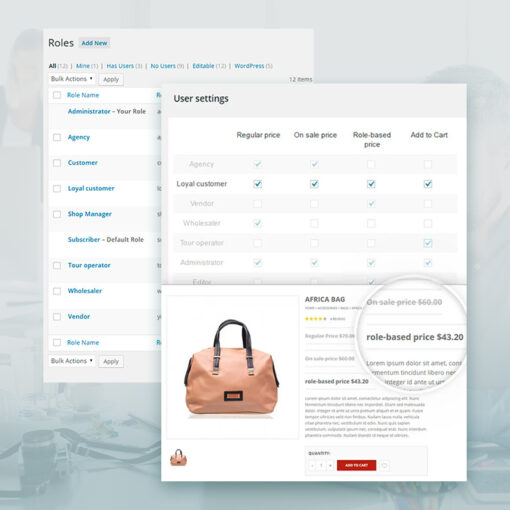 WOOCOMMERCE ROLE BASED PRICES