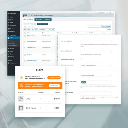 WOOCOMMERCE CART MESSAGES