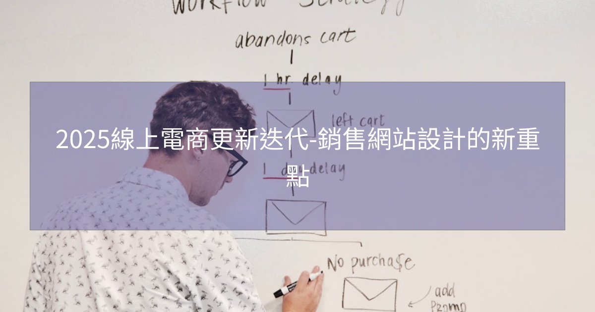 2025線上電商更新迭代-銷售網站設計的新重點 2025線上電商更新迭代-銷售網站設計的新重點